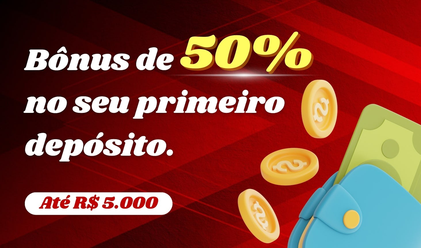 Os usuários podem aproveitar um bônus de 50% em depósitos de até R$ 600 + 50 rodadas grátis no Slot Wolf Gold, bastando usar o código “RELOAD”.